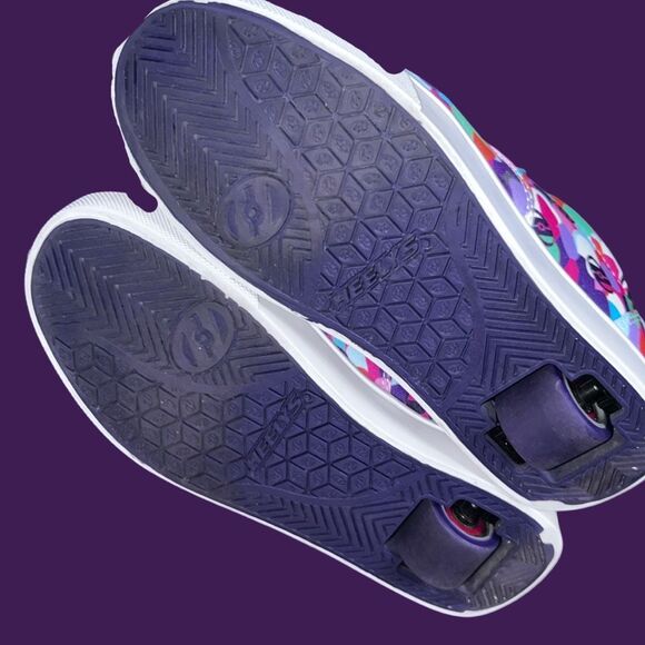 Big Kid Heelys Launch Grape/Multi Shoes With Wheels Sneakers Size 4 - Picture 4 of 7
